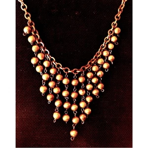 Vintage Medieval Chain & Ball Fringe Necklace - Picture 1 of 5