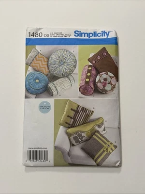 Simplicity 1480 Patty Martin Designs Decorative Pillows Uncut Sewing Pattern - Image 1 of 2