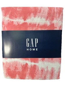 72x72 Gap Home Organic Cotton Windor Curtain Pair Slub Tie Dye Blush Pink - Picture 1 of 6