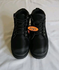 Lugz Drifter Ballistic Ripstop Chukka Black Boots Ankle Men's Size 12 New - Picture 1 of 13