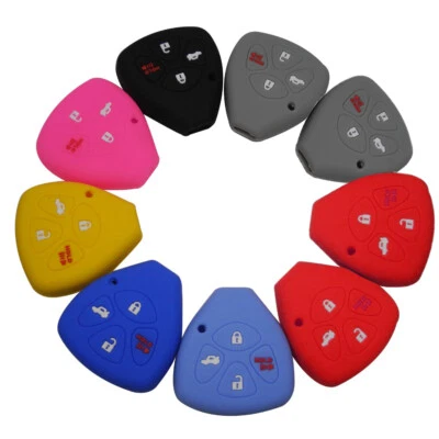 4 Button Silicone Remote Key Cover For Toyota 4 Runners Rav4  Scion Fob Case - Image 1 of 4