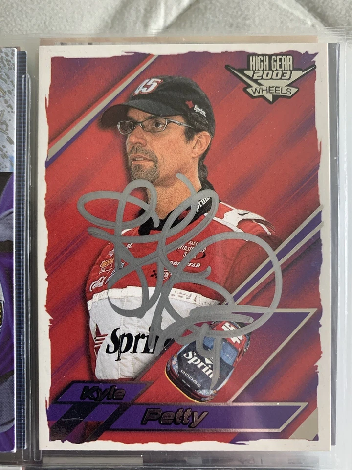 Kyle Petty autographed 2003 high gears racing card  - Image 1 of 1