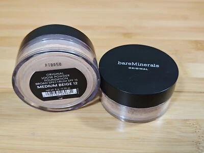 2 New! bareMinerals Original Foundation | SPF 15 - Medium Beige 12 LOT OF 2 - Image 1 of 4
