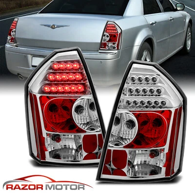 2005 - 2007 For Chrysler 300 C 4DR Sedan SRT8 LED Rear Brake Tail Lights Pair — 第 1/4 张图片