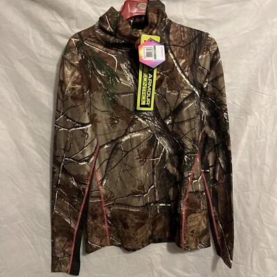 Under Armour UA 1247091 Realtree AP Women Coldgear Infrared Neck Top Size L $80 - Image 1 of 4