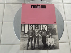 Vintage 1972 The Bee Gees Run To Me Sheet Music Excellent Condition P/V/G - Picture 1 of 3