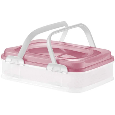 Lebensmittelbehälter Kuchenbehälter Transportbox Dolce 39x28,5cm violett DOMOTTI - Bild 1 von 2