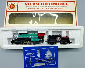 BACHMANN ÉCHELLE N LOCOMOTIVE VAPEUR AVEC TENDER "GREAT NORTHERN" REF. 553061 - Picture 1 of 4