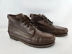 Vintage 90s Arizona Jeans Co AZ Chukka Boots Shoes Ankle Leather Men’s SZ 10.5 - Picture 1 of 13