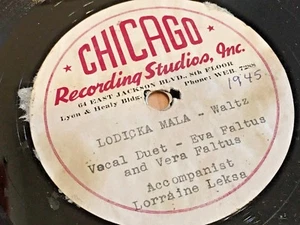 Vintage 45 Record from Chicago Recording Studios, Inc., 1945 - Imagen 1 de 1