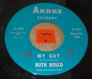 RUTH BOSCO - MY GUY - JUST FOR A THRILL  / LISTEN - VOCAL JAZZ POPCORN - Picture 1 of 2