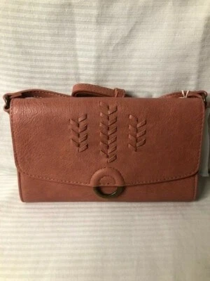 Universal Purse - Thread Ring Snap Closure Crossbody Bag COLOR Rose  - Image 1 of 4