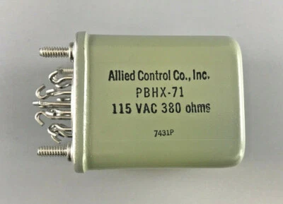 ALLIED CONTROLS PBHX-71 ELECTROMAGNETIC RELAY 1A 115VAC 14 PIN ALL FUNCTIONS - Image 1 of 4