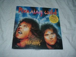 RUNNING Wild Animal '89 SIGNED + HYPE STICKER ORIGINAL GERMAN IMPORT - Picture 1 of 7