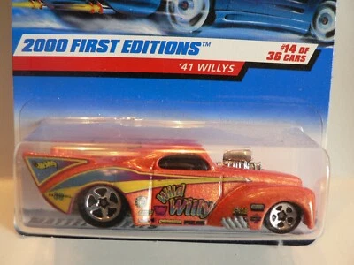 风火轮压铸老式 2000 年第一版系列 #14 36 '41 WILLYS — 第 1/4 张图片