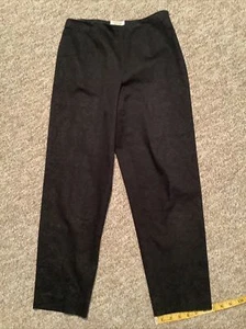 Talbots Damen schwarz Brokat HOSE/HOSE-Größe 10 Petite Stretch 10p - Bild 1 von 4