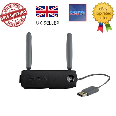 Microsoft Xbox 360 Wireless N Network Adapter Genuine Official black - Image 1 of 2