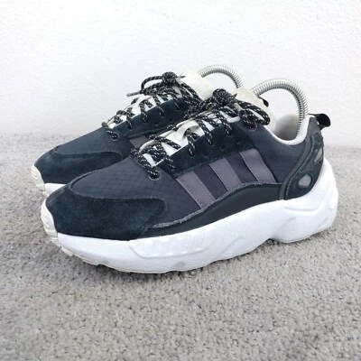 Adidas ZX 22 Boys Size 5Y Shoes Athletic Sneaker Black Gray Boost Low GY6692 - Image 1 of 4