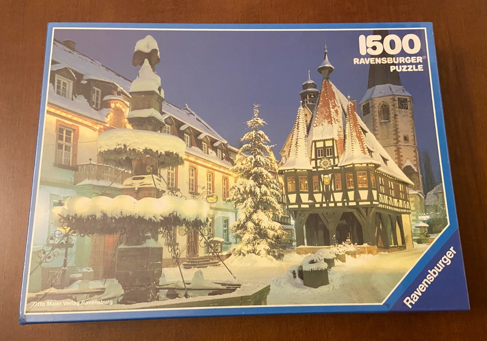 Puzzle Ravensburger 1500 pezzi Città Innevata neve natale - Immagine 1 di 4