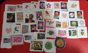 Face Value $27.18 Usa Uncanceled Stamps on Paper Most Forever  On Paper