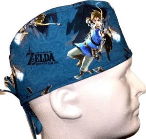 Zelda Turquoise Scrub Hat Chemo Cap - Picture 1 of 1
