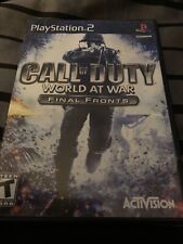 Ps2 Game Call Of Duty World At War Final Fronts Broken Case