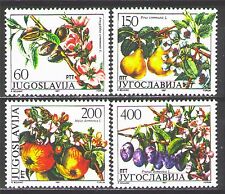 Yugoslavia1987 Sc1845-48  Mi2221-24  4v  mnh  Fruit Trees