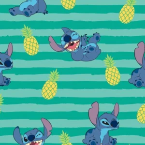 Lilo & Stitch Stripe Cotton Fabric - Picture 1 of 2