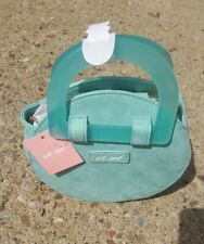 Wet Seal Round aqua purse with acrylic handles crossbody/hand bag