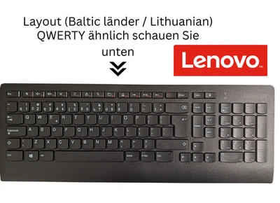 Lenovo Slim USB Keyboard  – L-B Lithuanian Baltic Keyboard Layout QWERTY - Bild 1 von 4