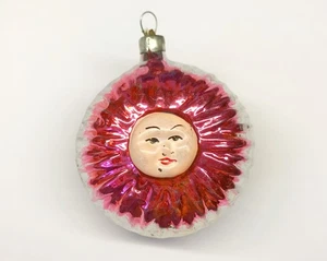 Árbol de Navidad de vidrio vintage adorno sol - URSS soviética - Imagen 1 de 12