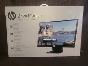 HP Black LED Backlit Full HD 27 Inch 27vx IPS HDMI VGA DVI Monitor - Picture 1 of 11