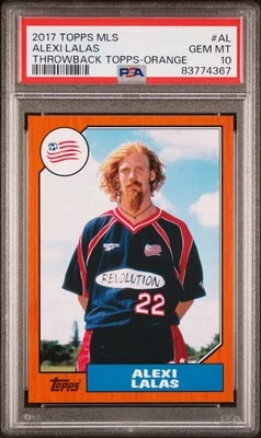 Alexi Lalas Orange /25 PSA 10 Pop 1 🤌 2017 Topps MLS Throwback Hair Color Match - Image 1 of 4
