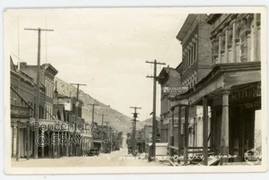 Vintage Photograph Postcard RPPC 1920s Nevada Virginia City C Street Sharp Photo - Picture 1 of 2