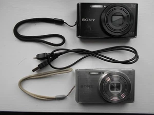 Two Sony Cyber-Shot DSC-W830 Cameras. Both faulty, Perhaps ok for Parts/Repair - Picture 1 of 10