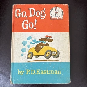 Vintage Dr. Seuss Go Dog Go! Book by P.D. Eastman (1961) - Imagen 1 de 16
