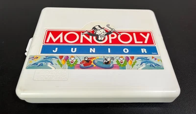 Vintage Monopoly Junior Travel Size Game Parker Brothers 1990 1991 - Image 1 of 4