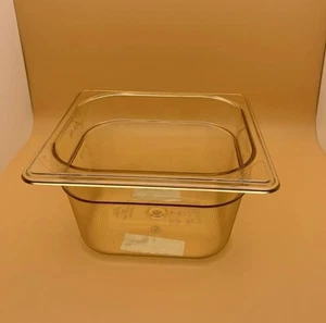 Rubbermaid FG205P00AMBR Sechste Größe Lebensmittel Pfanne 1/6 Quart Bernstein KAUFEN SIE MEHR SPAREN SIE MEHR - Bild 1 von 3