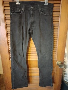 Levis Jeans Black 514 Size 34 32 (measure 34 31) - Picture 1 of 3