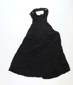 Zara Womens Black Polyester Blend Mini Size M Halter Tie - Picture 1 of 12