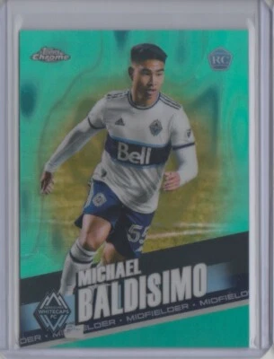 2022 Topps Chrome MLS Aqua Lava Refractor #196 Michael Baldisimo 236/299 Flat SH - Image 1 of 2