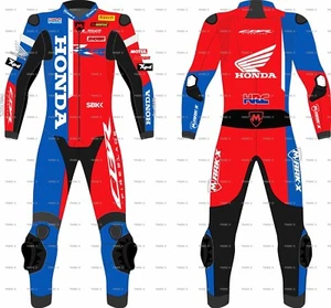 Iker Lecuona Honda 2025 Motorbike Racing Leather Suit Motorcycle Sportswear Ce - Picture 1 of 3
