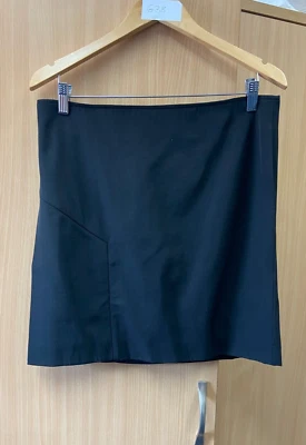 NICOLE FARHI Stretch Drill Black Skirt (UK 12) - Image 1 of 4
