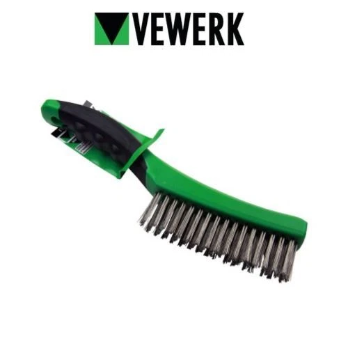 VEWERK Soft Grip Stainless Steel Wire Brush 260mm X 5 7011 - Image 1 of 1