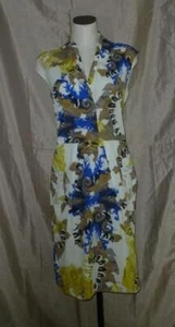 ETRO Wild Paisley Polished Stretch Cotton Sheath Dress 46 10 M $2150 Pockets NEW - Picture 1 of 21