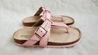 Rampage Girls Sandals Youth Size 2 Pink Shimmer Double Strap Slides