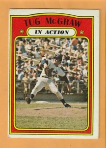 Tug McGraw New York Mets 1972 Topps en acción #164 Vallejo California - Imagen 1 de 2