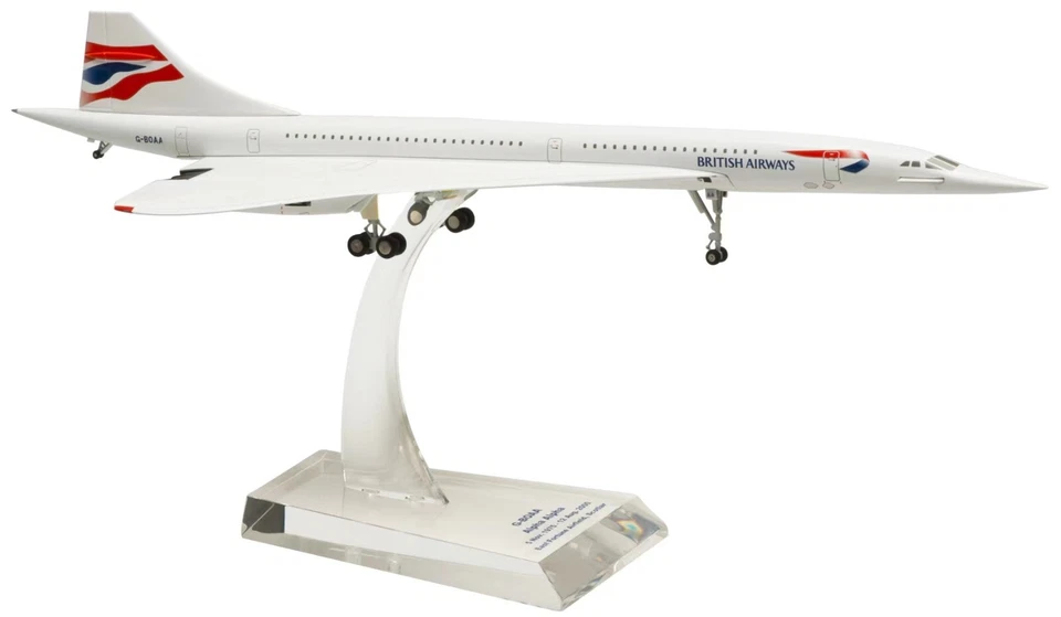 (Very Rare)1:200 Hogan Wings British Airways  CONCORDE Diecast Model With Stand - Image 1 of 1