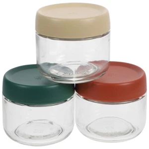 3 Pcs Sealed Jar Complementary Food Bottle Jars with Lids Baby Glass Containers - Picture 1 of 12