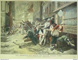 Militaria Lille épisode du siège en 1792 par Gaston Mélinge - Imagen 1 de 1